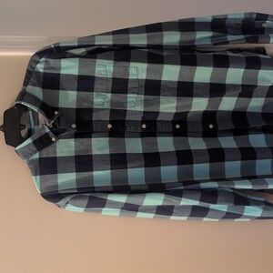 Men's Blue Checkered GAP Shirt